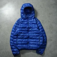 y2k old uniqlo 短丈ダウンジャケット モンベル ネージュ似 ブルー