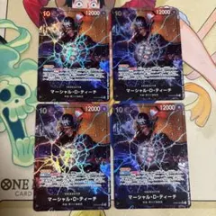 チチ　四枚セット　sr パラレル マーシャル・D・ティーチ sr パラレル 4枚セット - メルカリ