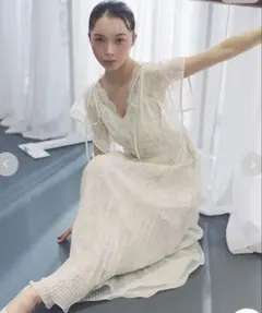 新品・タグ付き】Cut jacquard sheer Dress White - メルカリ