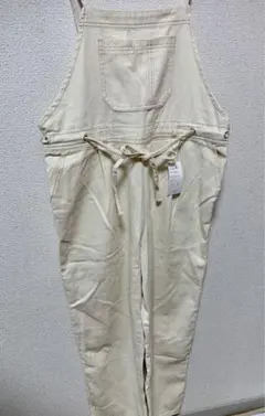 新品タグ付き★ESTACOT サロペット オーバーオール オフベージュ