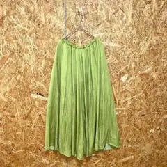 GRL グレイル ロングスカート フレア ウエストゴム gc41 グリーン