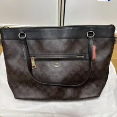 パ*ル様 ​【極美品】コーチ トートバッグ 赤 チェックシグネチャー