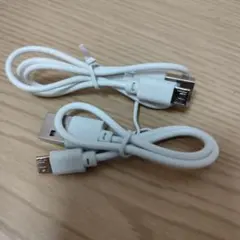 USB Type-A to Micro USB Type-Bケーブル2本セット