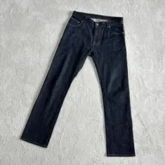 ♦︎極美品♦︎BEAMS♦︎ダークブルー ストレートデニム 5ポケット♦︎セルビッチのサムネイル