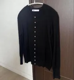ザラ　【ZARA 】　ベーシックニット　カーディガン★ブラック　黒