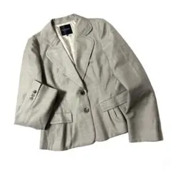 【美品】ランバンコレクション　テーラードジャケット　ウール×シルク　日本製　38
