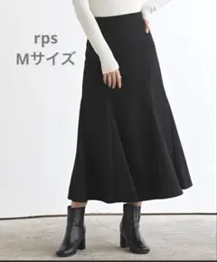rps スウェード切替マーメイドスカート 黒のサムネイル
