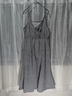 anysis 2WAY キャミソール ワンピース ロング チェック