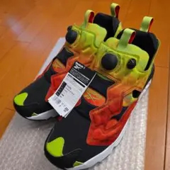 28.5cm Reebok Instapump Fury オレンジ/グリーン