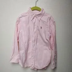 Polo by Ralph Lauren 刺繍入りピンク長袖シャツ