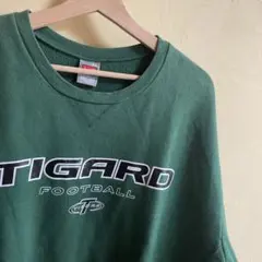 希少　赤タグ　NIKE カレッジロゴ　刺繍　スウェット