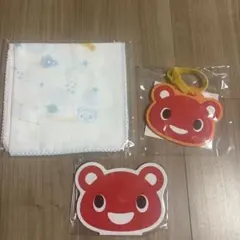 新品未使用　COOP コーすけ ラゲッジタグ メモ帳 ガーゼハンカチのサムネイル