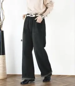 デニムフレアパンツ値下げ交渉OK!