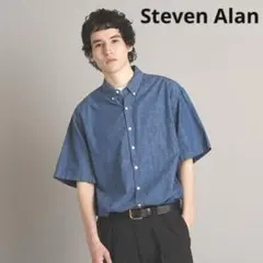 【美品】Steven Alan インディゴシャンブレー ルーズフィット半袖シャツのサムネイル
