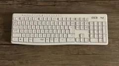 【美品】Logicoolワイヤレスキーボード　K295 ホワイト