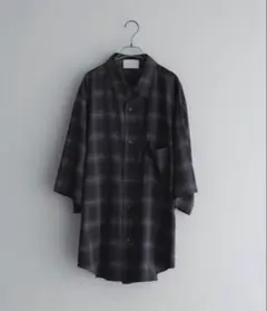 remer loose old tartan check shirtのサムネイル