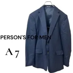 PERSON'S FOR MEN ビジネススーツ ジャケットのみ ネイビー LL