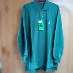 Seve 緑色 長袖ポロシャツL 新品のサムネイル