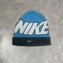 00s NIKE ニット帽 ビーニー ブルー y2k