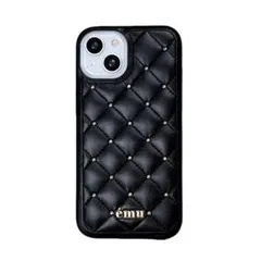 emu キルティングデザイン iPhone15ブラックのサムネイル