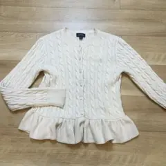 ラルフローレン ニットカーディガン ポニー刺繍 160 S-M