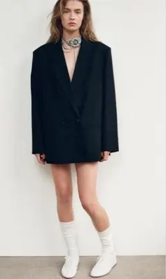ZARA ダブルブレスト仕様オーバーサイズブレザー