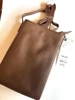 新品タグ付本革ミニショルダーバッグ 定価¥2,990