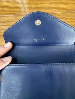 agnès b. ネイビー 二つ折り財布
