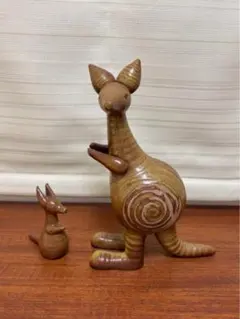 リサラーソン カンガルー　親子　シール　Stora zoo 大きな動物園 リサラーソン カンガルー親子シール付Stora zoo 大きな動物園