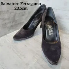 Salvatore Ferragamo パンプス スエード ブラックのサムネイル