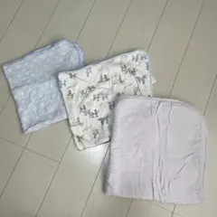 コットン製おくるみ・ブランケット3点セット