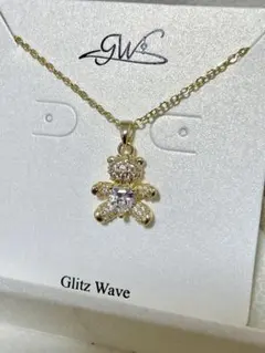 28 Glitz Wave クマモチーフ ネックレス - メルカリ