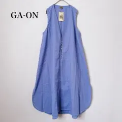 【新品タグ付き】 GA-ON 総刺繍 インド綿 ノースリーブ 羽織りワンピースのサムネイル
