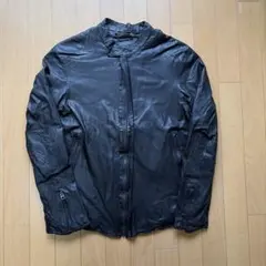 Sisii シシ ノーカラーレザージャケットBLACK M