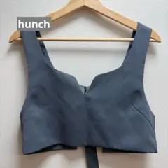 ハンチ ポリツイルビスチェ グレー ベスト ジレスミクロ バックベルト 光沢のサムネイル