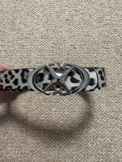 y2k レオパルド柄、カモ柄ベルト レディース、メンズ用