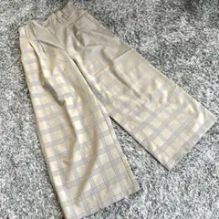 【1点限り】カジュアル チェックパンツ レディース 155～165cm美品