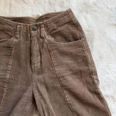 selectMOCA ブラウン コーデュロイ パンツ S