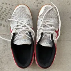 ASICS ローカット スポーツシューズ ホワイト/レッド