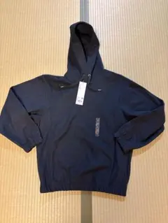 新品未使用ユニクロ　ブラッシュドジャージープルパーカー　ブルー系、S
