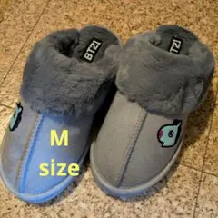 BT21 グレー フリース 起毛サボ　 Mサイズ