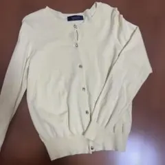 JUSGLITTY 黄色カーディガン　パステルカラー