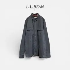 【カナダ製】L.L.Bean 裏ネル シャツジャケット 濃紺 USA生地 CPO