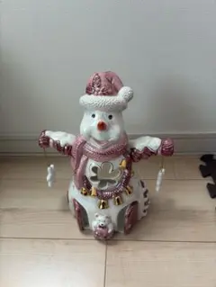 キャンドルスノーマン　雪だるま キャンドルホルダー