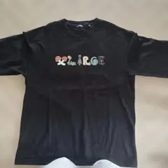 ブラック Lサイズ Tシャツ カラフルデザイン ロンティxlarge