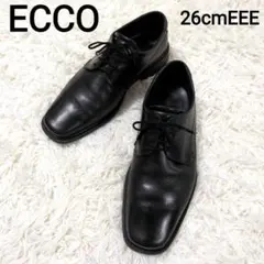 極美品✨ECCO ゴアテックス　 ダービープレーントゥ　26cm EEEのサムネイル