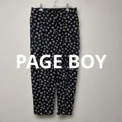 PAGE BOY☆花柄 カジュアルパンツ ネイビー Mサイズのサムネイル