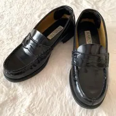 HARUTA ハルタ 日本製 23EEE 幅広 黒 レザー