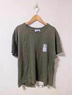 adidas オリーブ 半袖Tシャツ 2XL