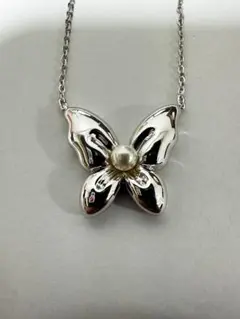 MIKIMOTO ミキモト ネックレス silver925 パール 真珠 蝶のサムネイル